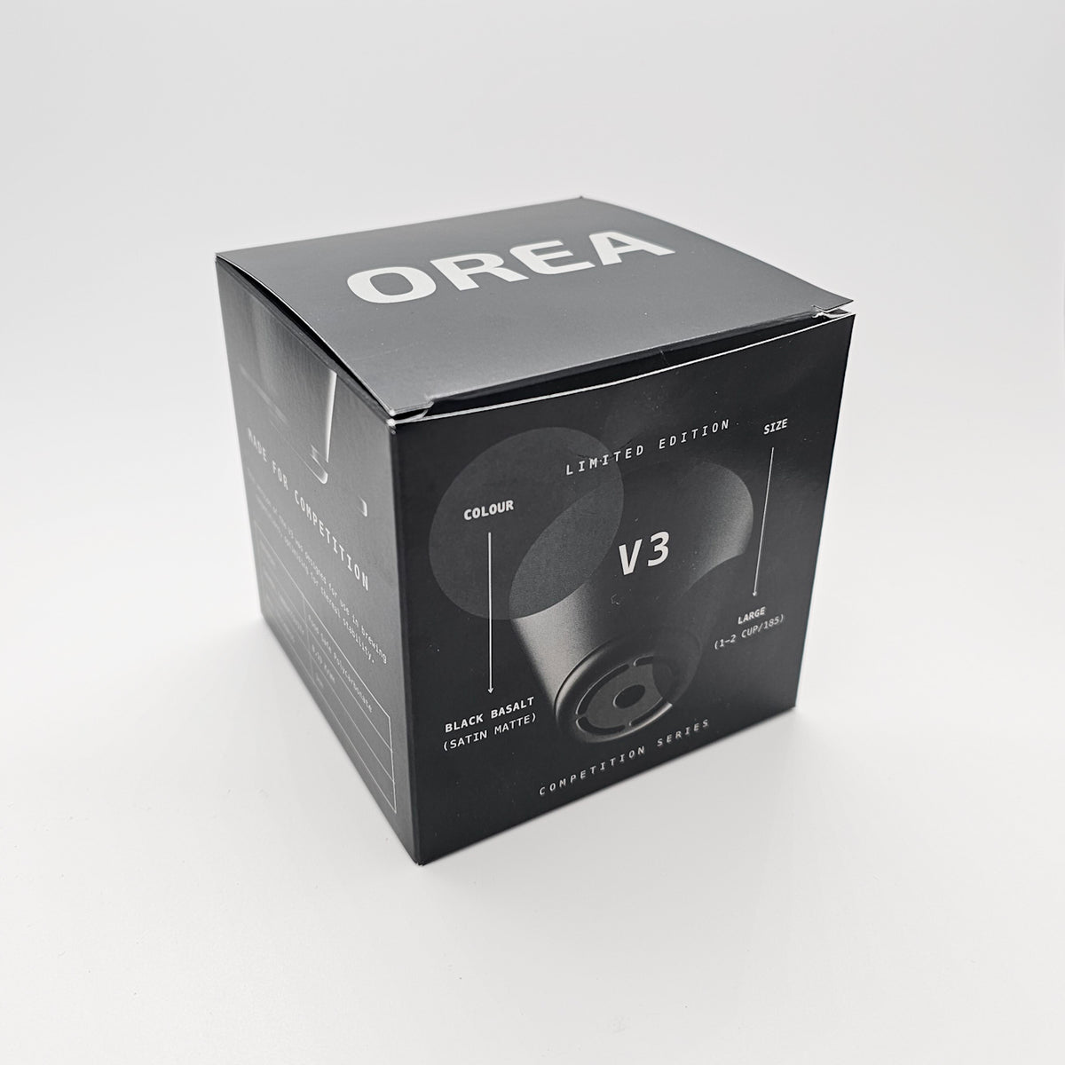 Orea Dripper V3 Black Basalt Limited Edition with base