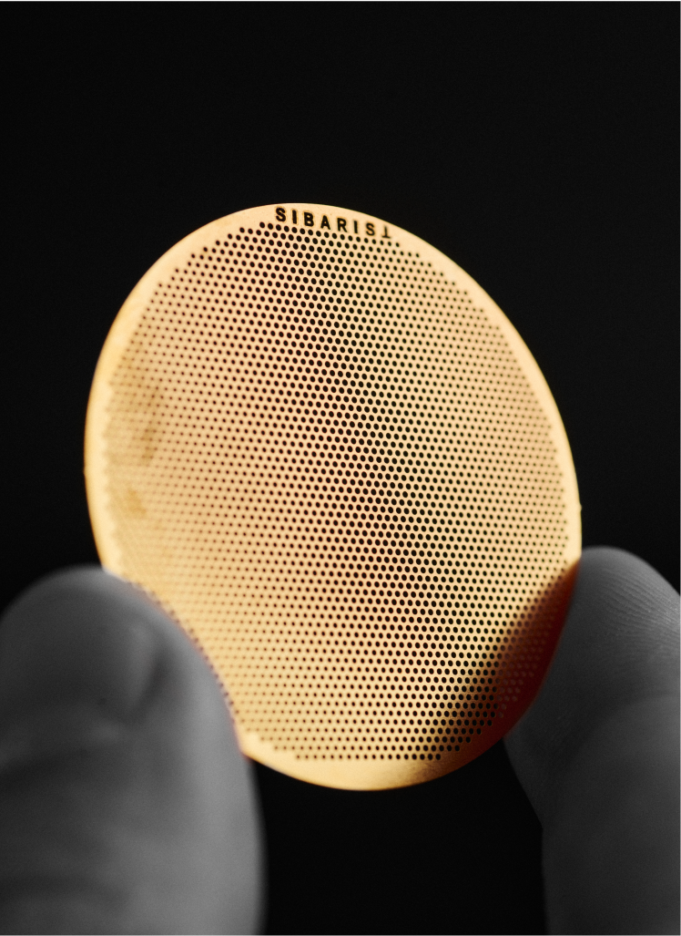Sibarist BOOSTER 45 gold-plated coffee filter support